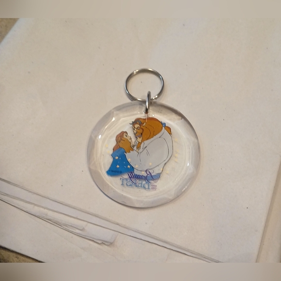 Disney Beauty and the Beast Keychain - Clear and Blue - Picture 2 of 5